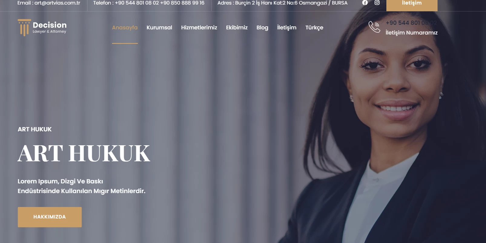 Hukuk Burosu php scrip özel yönetim paneli php scrip